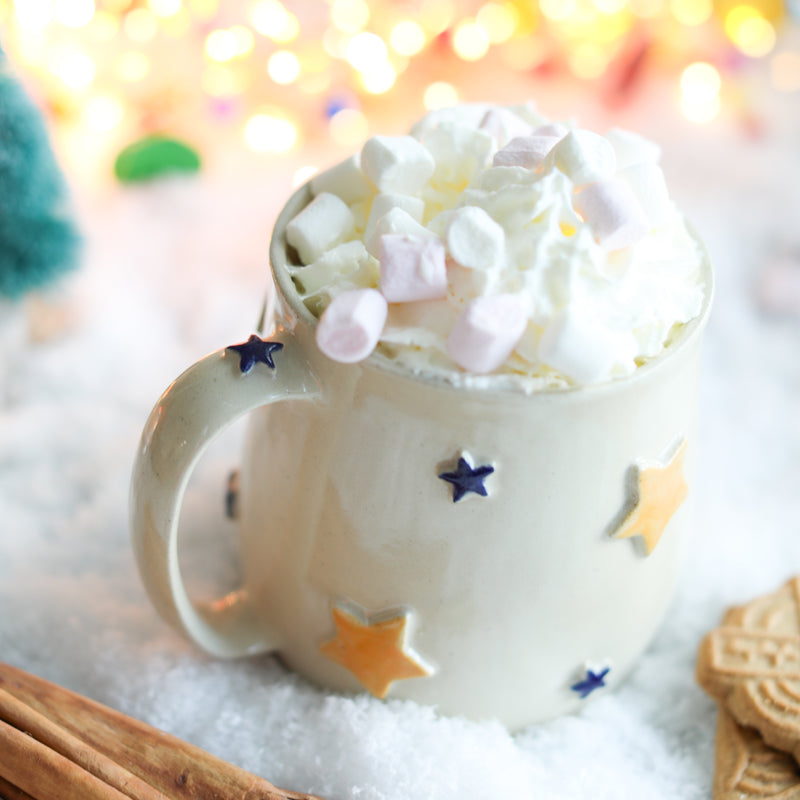 Christmas Star Handmade Mug
