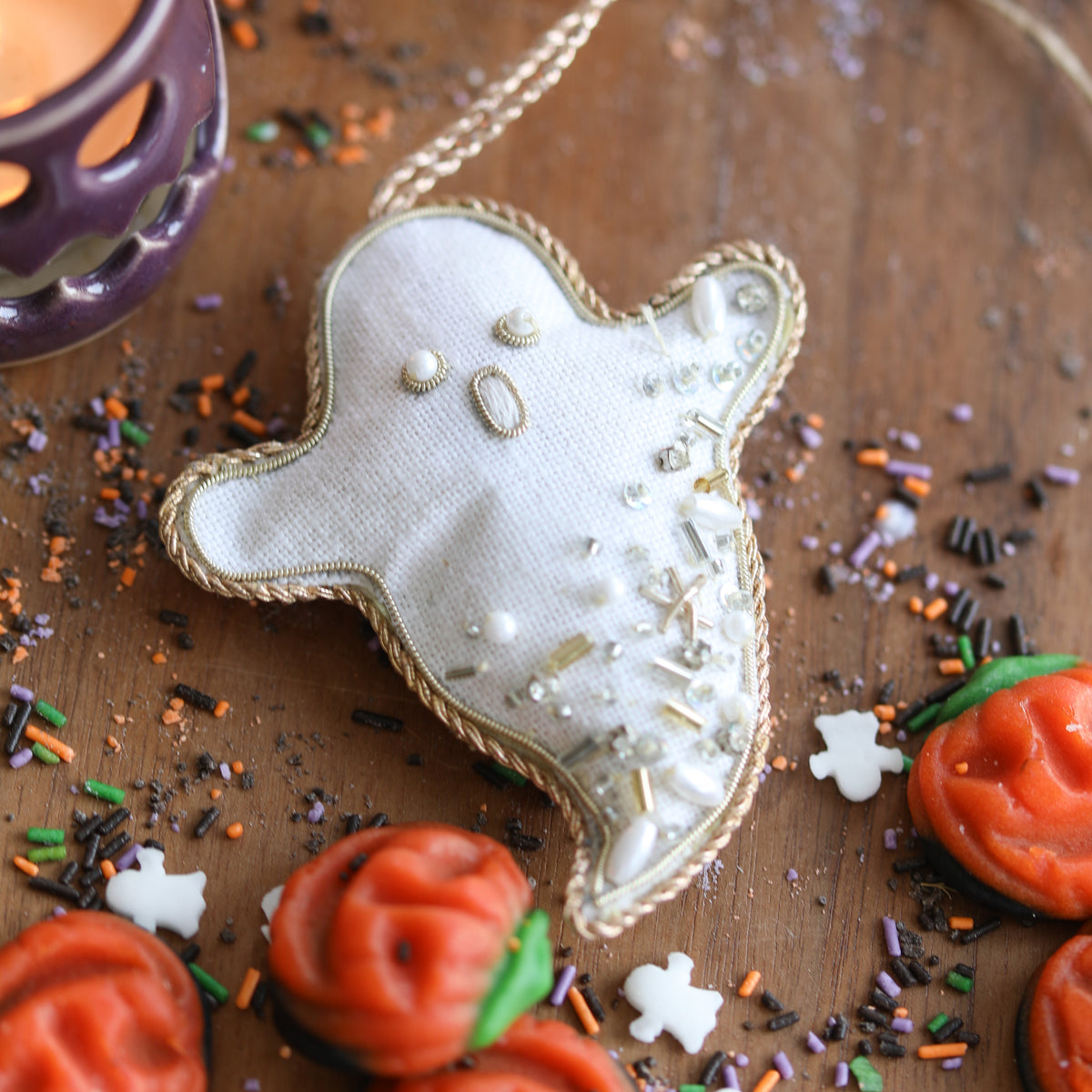 Linen Ghost Decoration