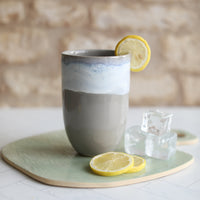Seafoam Grey Ceramic Cups