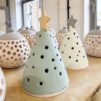 Ceramic Tree Lantern Carving Pottery Classes 2025