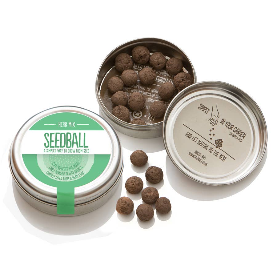 Herb Mix Seedball Tin from Glosters