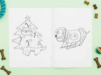 🐶 Christmas Doggy Dress-Up Colouring book.