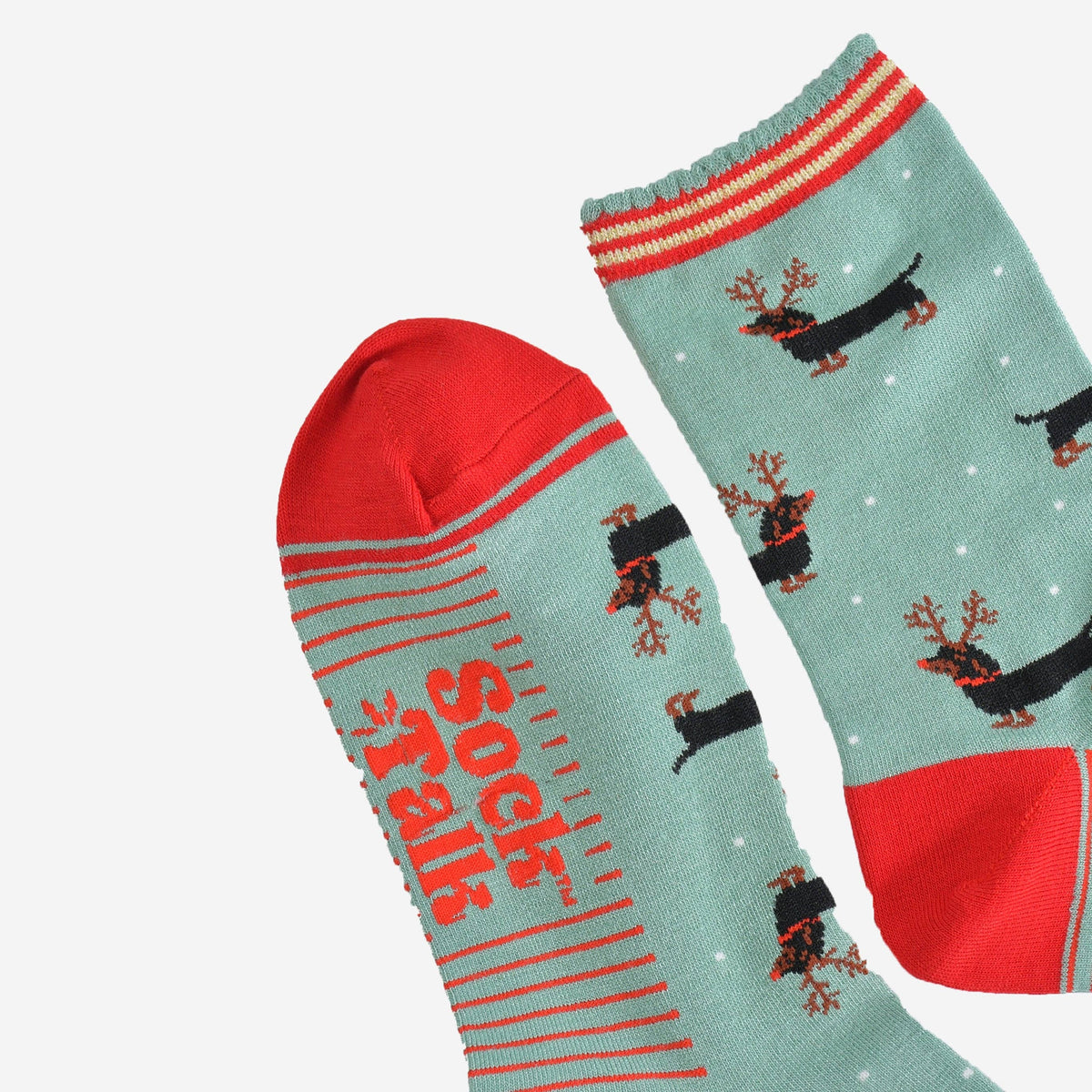 Sausage Dog Reindeer Socks