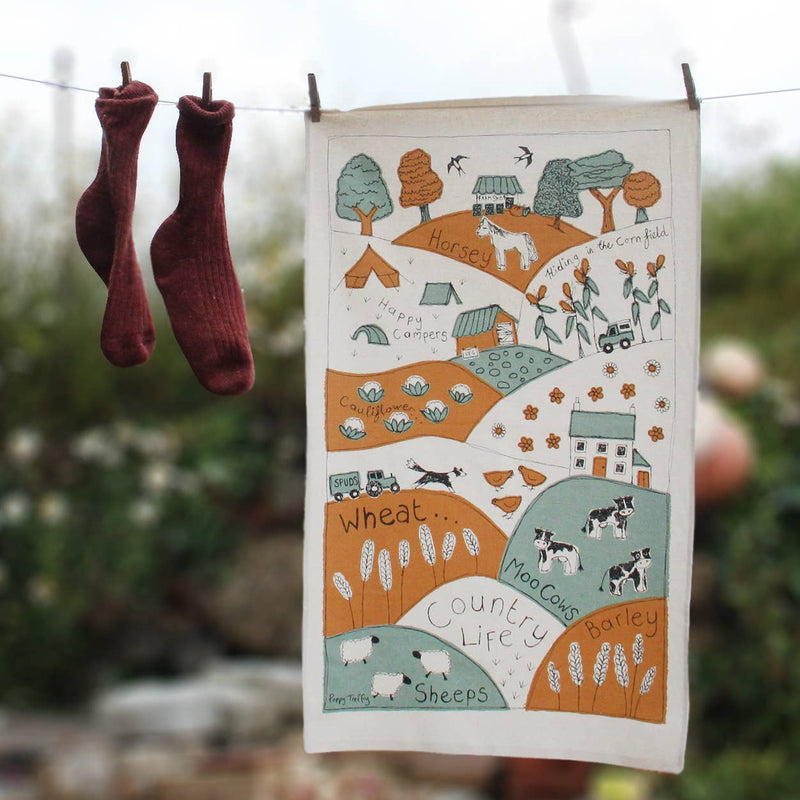 Country Life Tea Towel from Glosters