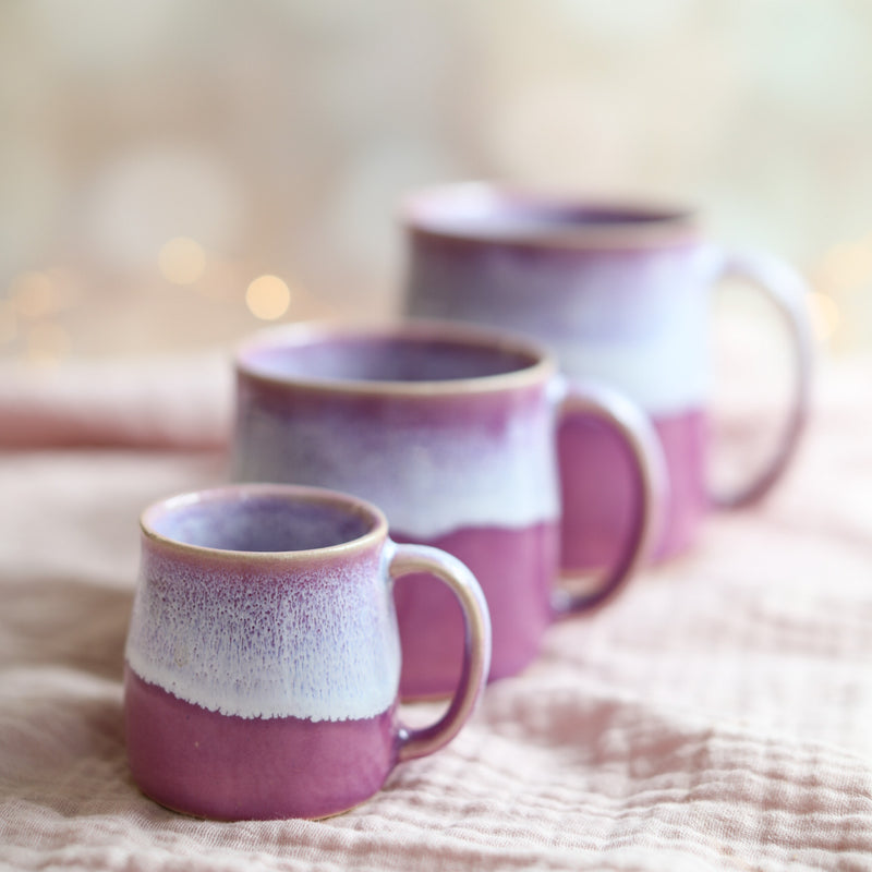 Heather Purple Handmade Mug
