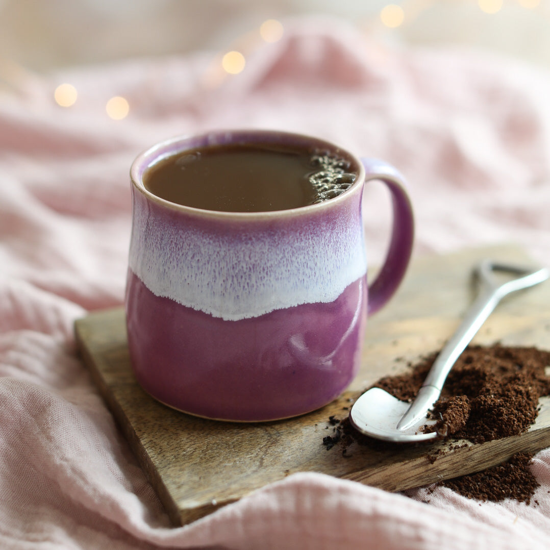 Heather Purple Handmade Mugs British Ceramics Glosters