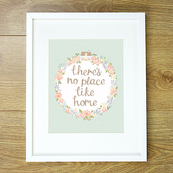 Unman debyg i garterf / There's no place like home print