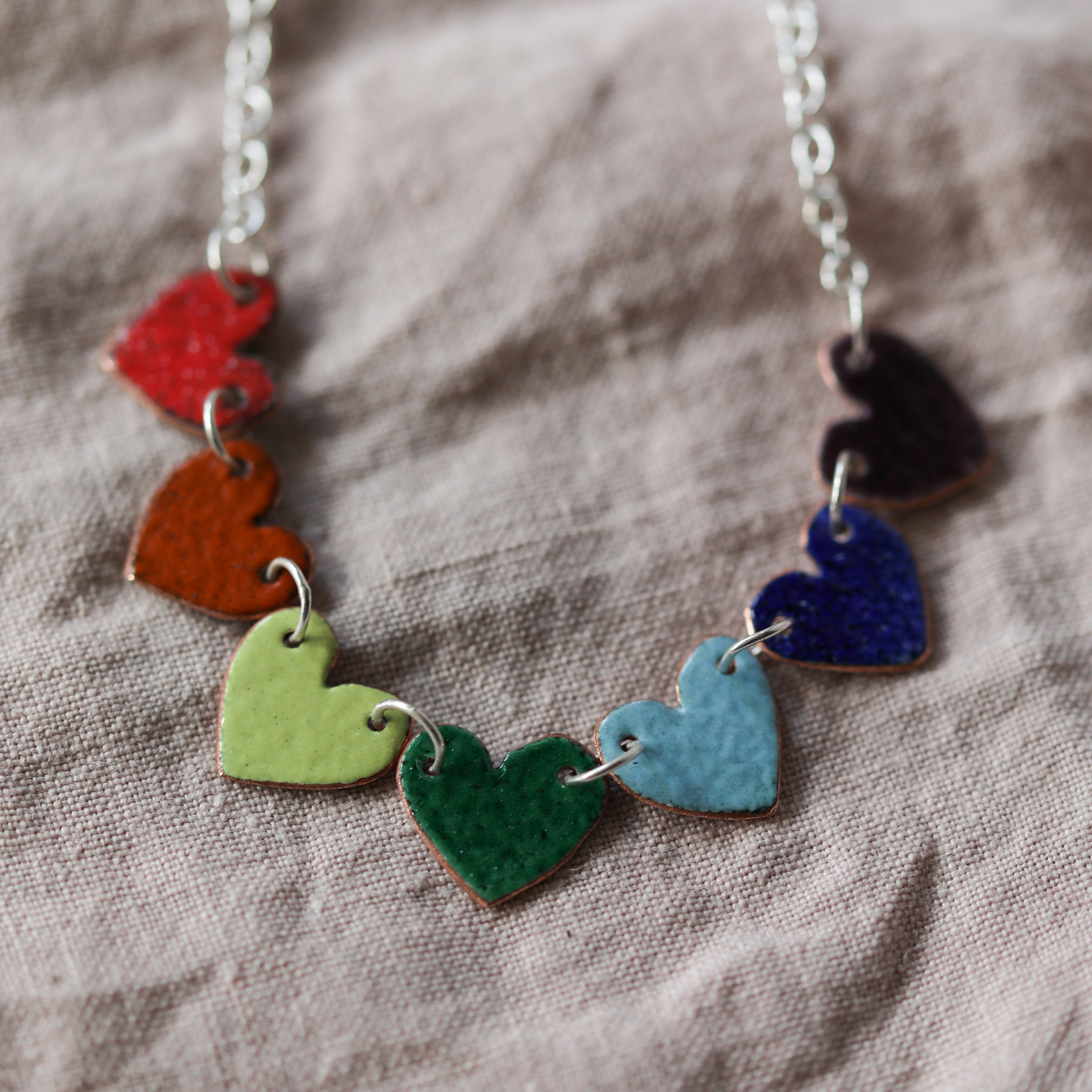 Mini Bees' Personalised Rainbow Necklace – BumbleandBees