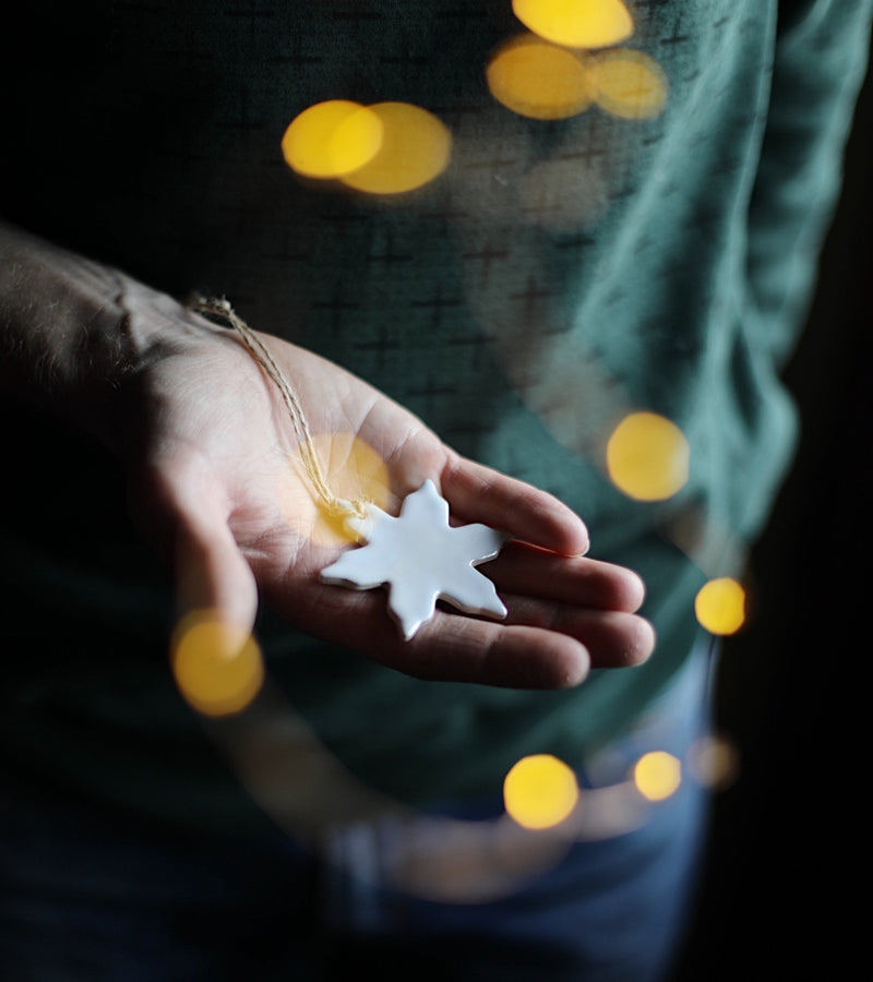 Iridescent Snowflake Decoration