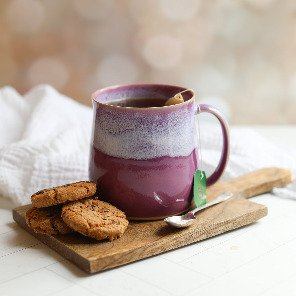 Heather Purple Handmade Mug