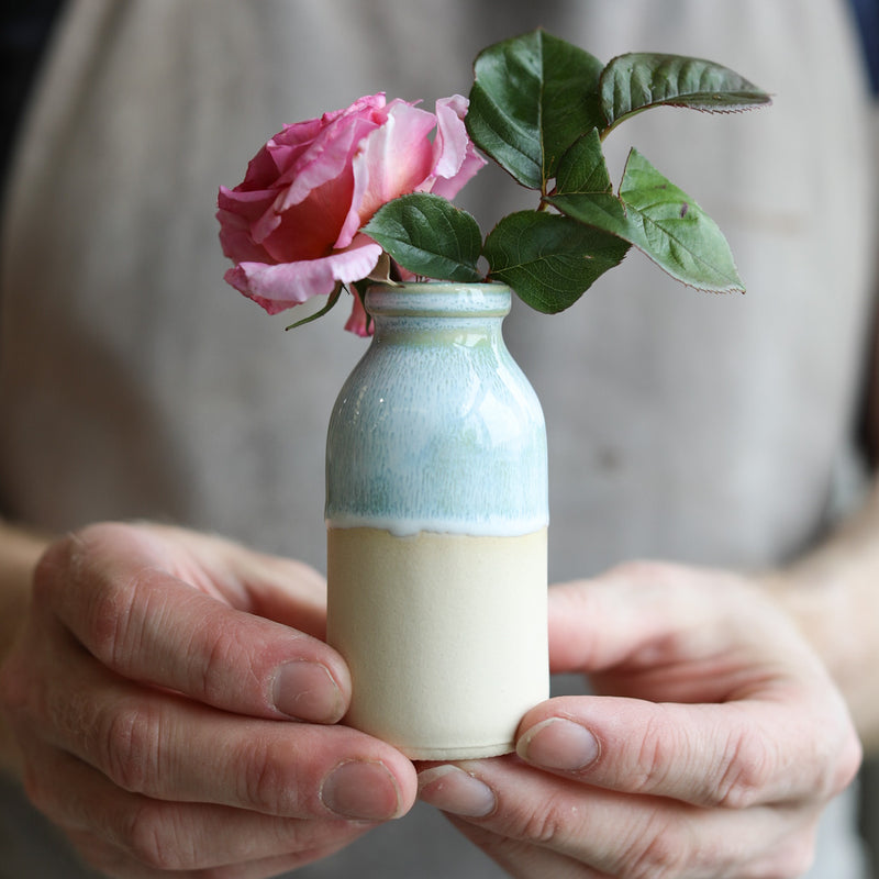 Ceramic Milk Bottle Vase