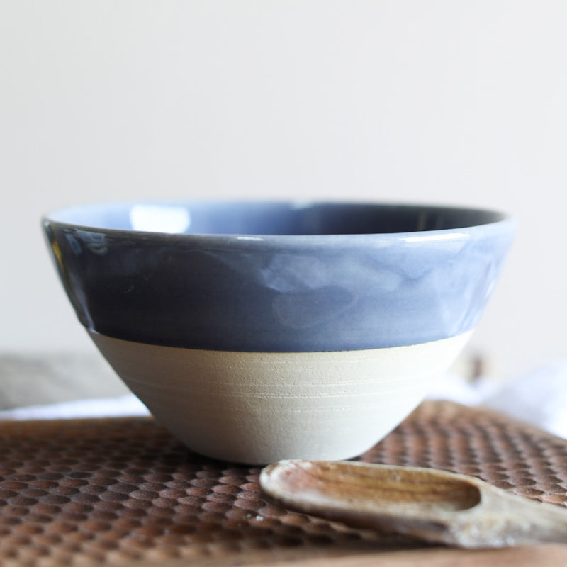 A handmade ceramic bowl from Glosters pottery workshop in Wales.