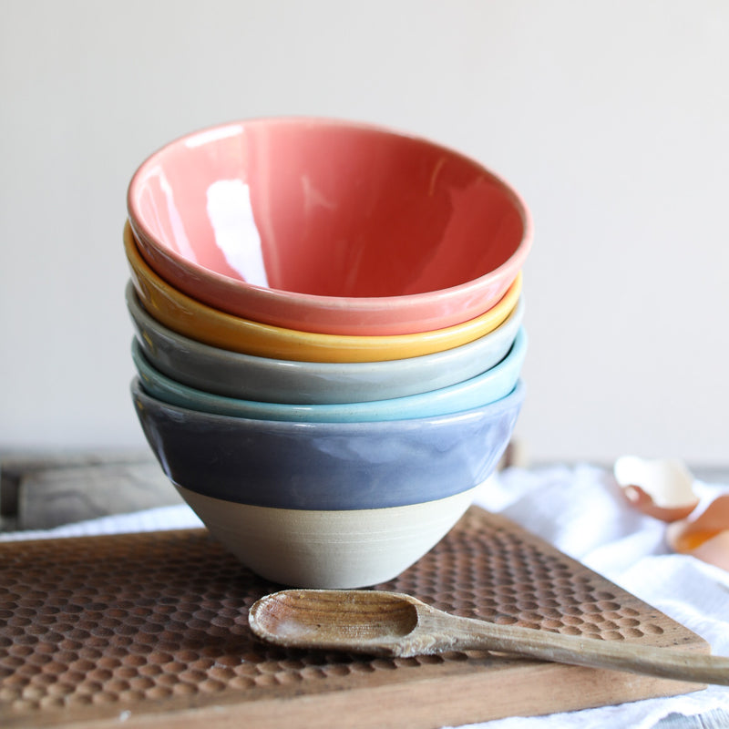 A handmade ceramic bowl from Glosters pottery workshop in Wales.